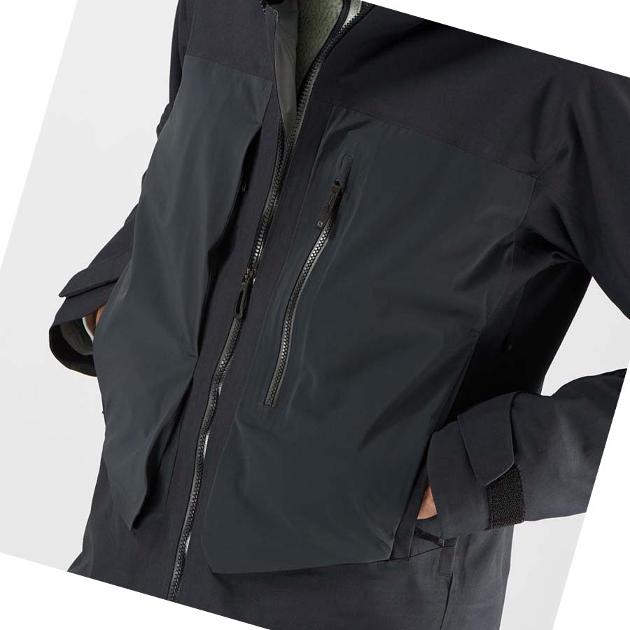 Chaquetas De Esquí Salomon STANCE 3L LONG Hombre Negros | MX 3343DFM